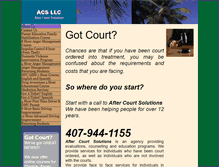 Tablet Screenshot of courtorderedflorida.com